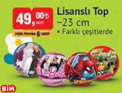 LİSANSLI TOP ~23 CM LİSANSLI TOP ~23 CM